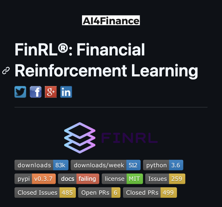 FinRL: Reinforcement Learning for Financial Applications