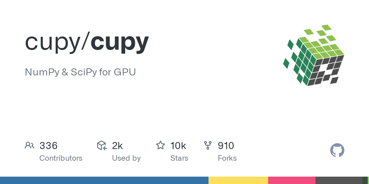 CuPy: GPU-Accelerated Array Computation Library for Python