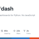 ploty/dash - data apps and dashboards for python.