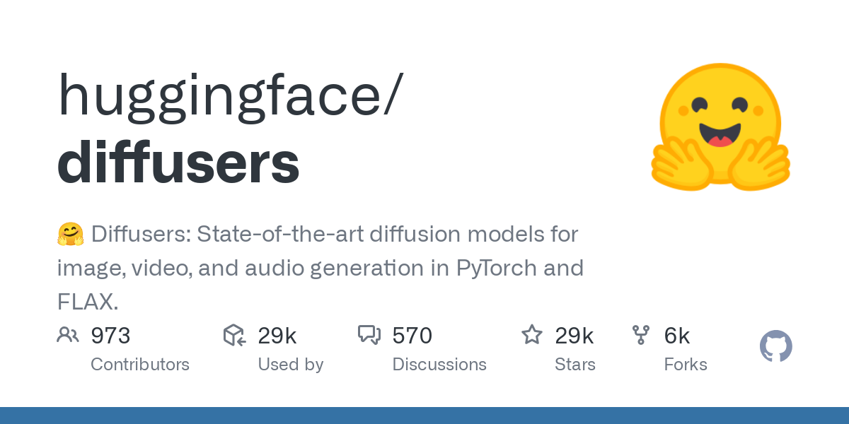Hugging Face Diffusers: A Library for State-of-the-Art Diffusion Models