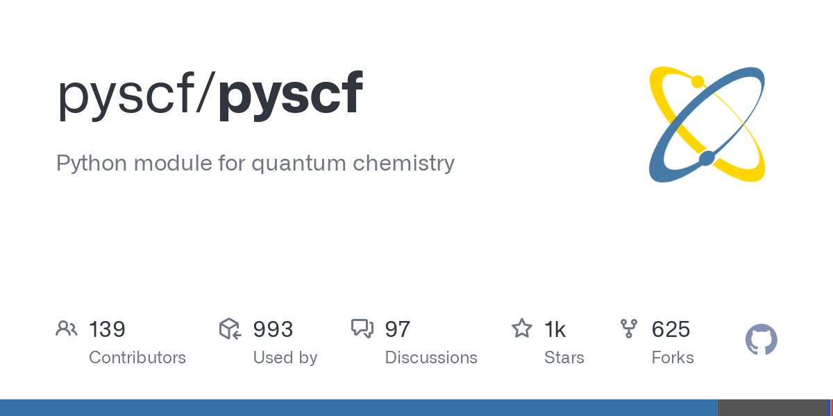 PySCF (Python-based Simulations of Chemistry Framework): A Library for Quantum Chemistry Simulations